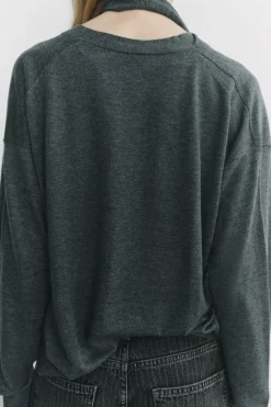 Online CHAQUETA PUNTO CUELLO BUFANDA Mujer Cárdigan / Jerséis|Punto