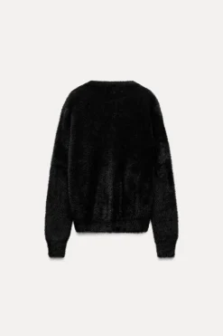 Sale CHAQUETA PUNTO EFECTO PELO Mujer Cárdigan / Jerséis|Punto