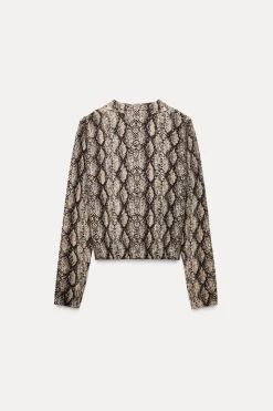 Sale CHAQUETA PUNTO ESTAMPADO ANIMAL Mujer Cárdigan / Jerséis|Punto