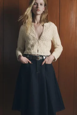 Clearance CHAQUETA PUNTO ESTRUCTURA Mujer Cárdigan / Jerséis|Punto