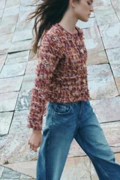 Discount CHAQUETA PUNTO ESTRUCTURA Mujer Cárdigan / Jerséis|Punto