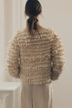 Fashion CHAQUETA PUNTO ESTRUCTURA Mujer Cárdigan / Jerséis|Punto