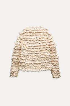 Fashion CHAQUETA PUNTO ESTRUCTURA Mujer Cárdigan / Jerséis|Punto