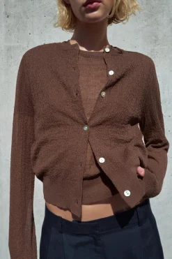 Best CHAQUETA PUNTO FINO Mujer Cárdigan / Jerséis|Punto