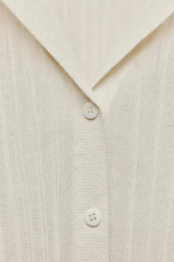 Clearance CHAQUETA PUNTO FINO CANALÉ Mujer Cárdigan / Jerséis|Punto