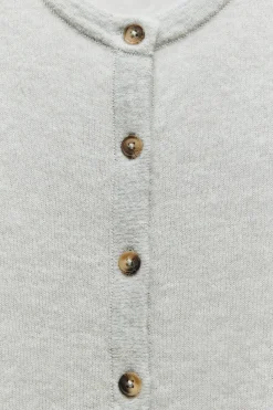 Sale CHAQUETA PUNTO FINO CON LANA Y ALPACA Mujer Cárdigan / Jerséis|Punto