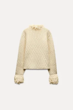 Best CHAQUETA PUNTO FLECOS Mujer Cárdigan / Jerséis|Punto