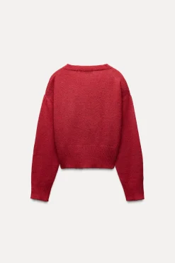 Clearance CHAQUETA PUNTO FLORES Mujer Cárdigan / Jerséis|Punto