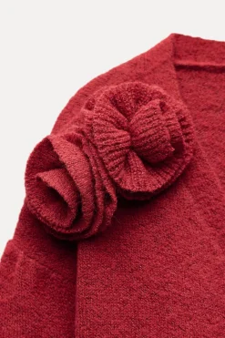 Clearance CHAQUETA PUNTO FLORES Mujer Cárdigan / Jerséis|Punto