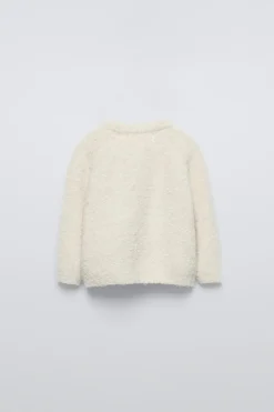 Niños ZARA 6 - 18 Meses·Punto<CHAQUETA PUNTO FLORES BORDADAS