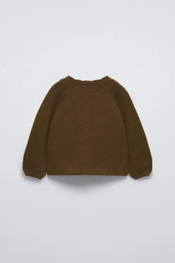 Niños ZARA 6 - 18 Meses·Conjuntos|6 - 18 Meses·Punto<CHAQUETA PUNTO FLORES BORDADAS