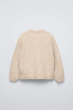 Niños ZARA 1½ - 6 Años·Punto|6 - 18 Meses·Punto<CHAQUETA PUNTO FLORES BORDADAS