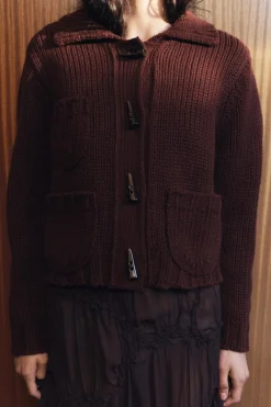 Outlet CHAQUETA PUNTO GRUESO Mujer Cárdigan / Jerséis|Punto