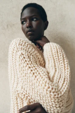 Discount CHAQUETA PUNTO GRUESO Mujer Cárdigan / Jerséis|Punto