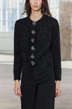 Sale CHAQUETA PUNTO HILO METALIZADO Mujer Cárdigan / Jerséis|Punto