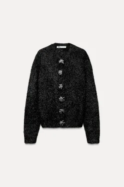 Sale CHAQUETA PUNTO HILO METALIZADO Mujer Cárdigan / Jerséis|Punto