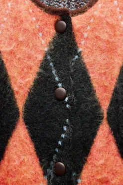 Outlet CHAQUETA PUNTO JACQUARD Mujer Cárdigan / Jerséis|Punto