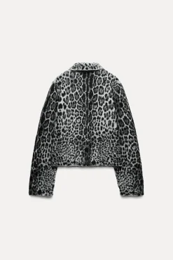 Outlet CHAQUETA PUNTO JACQUARD ANIMAL Mujer Chaquetas / Cazadoras|Cárdigan / Jerséis