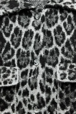 Outlet CHAQUETA PUNTO JACQUARD ANIMAL Mujer Chaquetas / Cazadoras|Cárdigan / Jerséis