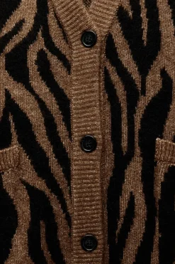 Sale CHAQUETA PUNTO JACQUARD ANIMAL Mujer Cárdigan / Jerséis|Punto