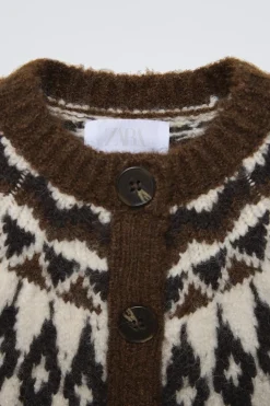 Niños ZARA 6 - 14 Años·Punto<CHAQUETA PUNTO JAQUARD