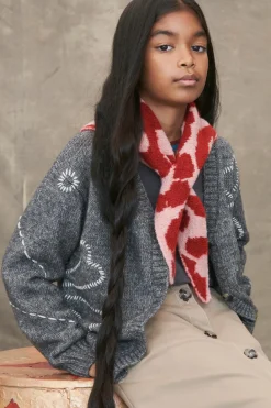 Niños ZARA 6 - 14 Años·Punto<CHAQUETA PUNTO LANA FLORES BORDADAS LIMITED EDITION