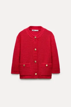 Sale CHAQUETA PUNTO LISO Mujer Cárdigan / Jerséis|Punto