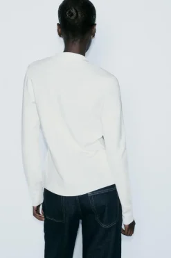 Online CHAQUETA PUNTO LISO Mujer Cárdigan / Jerséis|Punto