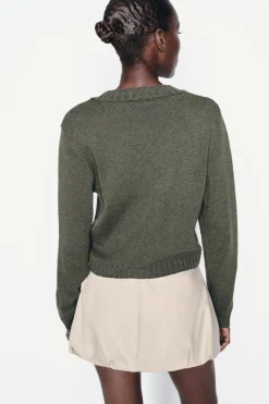 Discount CHAQUETA PUNTO LISO Mujer Cárdigan / Jerséis|Punto