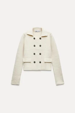 Fashion CHAQUETA PUNTO LISO BOTONES Mujer Cárdigan / Jerséis|Punto