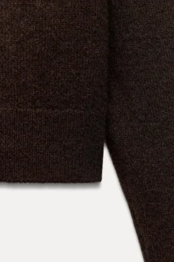 Sale CHAQUETA PUNTO LISO CON CASHMERE Mujer Cárdigan / Jerséis|Punto