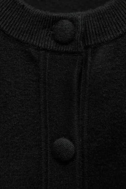 Fashion CHAQUETA PUNTO LISO HOMBRERAS Mujer Cárdigan / Jerséis|Punto