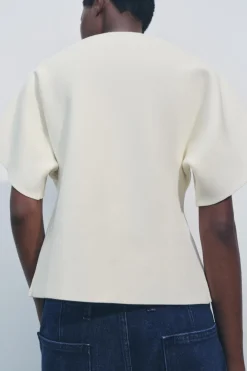 Clearance CHAQUETA PUNTO LISO MANGA CORTA Mujer Cárdigan / Jerséis|Punto