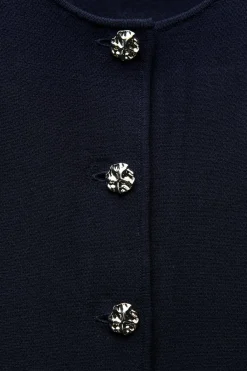 Sale CHAQUETA PUNTO LISO PEPLUM Mujer Cárdigan / Jerséis|Punto