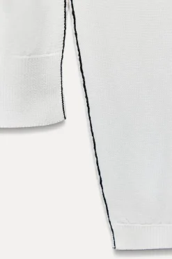 Discount CHAQUETA PUNTO LISO VIVOS CONTRASTE Mujer Cárdigan / Jerséis|Punto