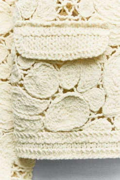 Outlet CHAQUETA PUNTO MACRAMÉ Mujer Cárdigan / Jerséis|Punto