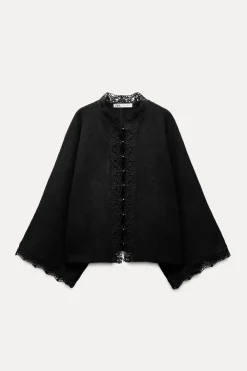 Online CHAQUETA PUNTO MANGA ANCHA Mujer Cárdigan / Jerséis|Punto