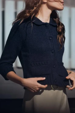 Online CHAQUETA PUNTO MANGA FRANCESA Mujer Cárdigan / Jerséis|Punto