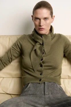 Discount CHAQUETA PUNTO PAÑUELO Mujer Cárdigan / Jerséis|Punto