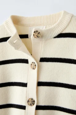 Niños ZARA 6 - 14 Años·Punto<CHAQUETA PUNTO RAYAS