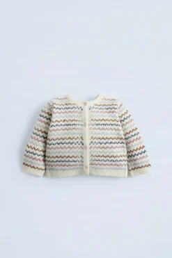 Niños ZARA 0 - 6 Meses·Punto<CHAQUETA PUNTO RAYAS 2 EN 1
