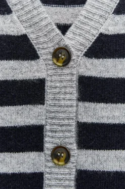 Best CHAQUETA PUNTO RAYAS 100% LANA Mujer Cárdigan / Jerséis|Punto