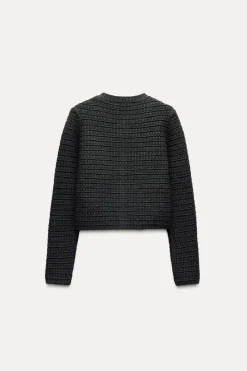 Discount CHAQUETA PUNTO UN BOTÓN Mujer Cárdigan / Jerséis|Punto