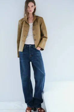 Discount CHAQUETA RECTA PIEL 100% ZW COLLECTION Mujer Chaquetas / Cazadoras