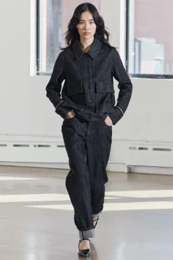 Clearance CHAQUETA SELVEDGE BOLSILLOS ZW COLLECTION Mujer Chaquetas / Cazadoras