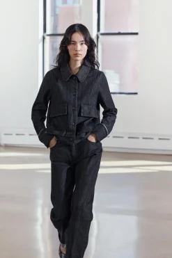 Clearance CHAQUETA SELVEDGE BOLSILLOS ZW COLLECTION Mujer Chaquetas / Cazadoras