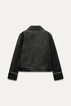 Clearance CHAQUETA SELVEDGE BOLSILLOS ZW COLLECTION Mujer Chaquetas / Cazadoras