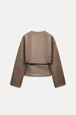 Fashion CHAQUETA SOFT CINTURÓN Mujer Chaquetas / Cazadoras