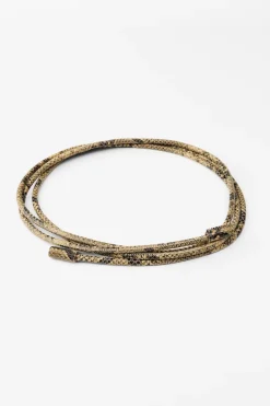 Sale CINTURÓN CIRCULAR PIEL ESTAMPADO ANIMAL Mujer Accesorios / Bisuteria