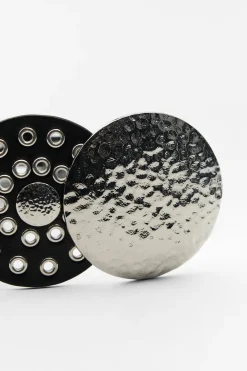 Clearance CINTURÓN CÍRCULOS PIEL TACHAS Mujer Accesorios / Bisuteria